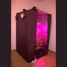 Growbox Джин 100*100*200 с led светильником Гагарин-3 открыт